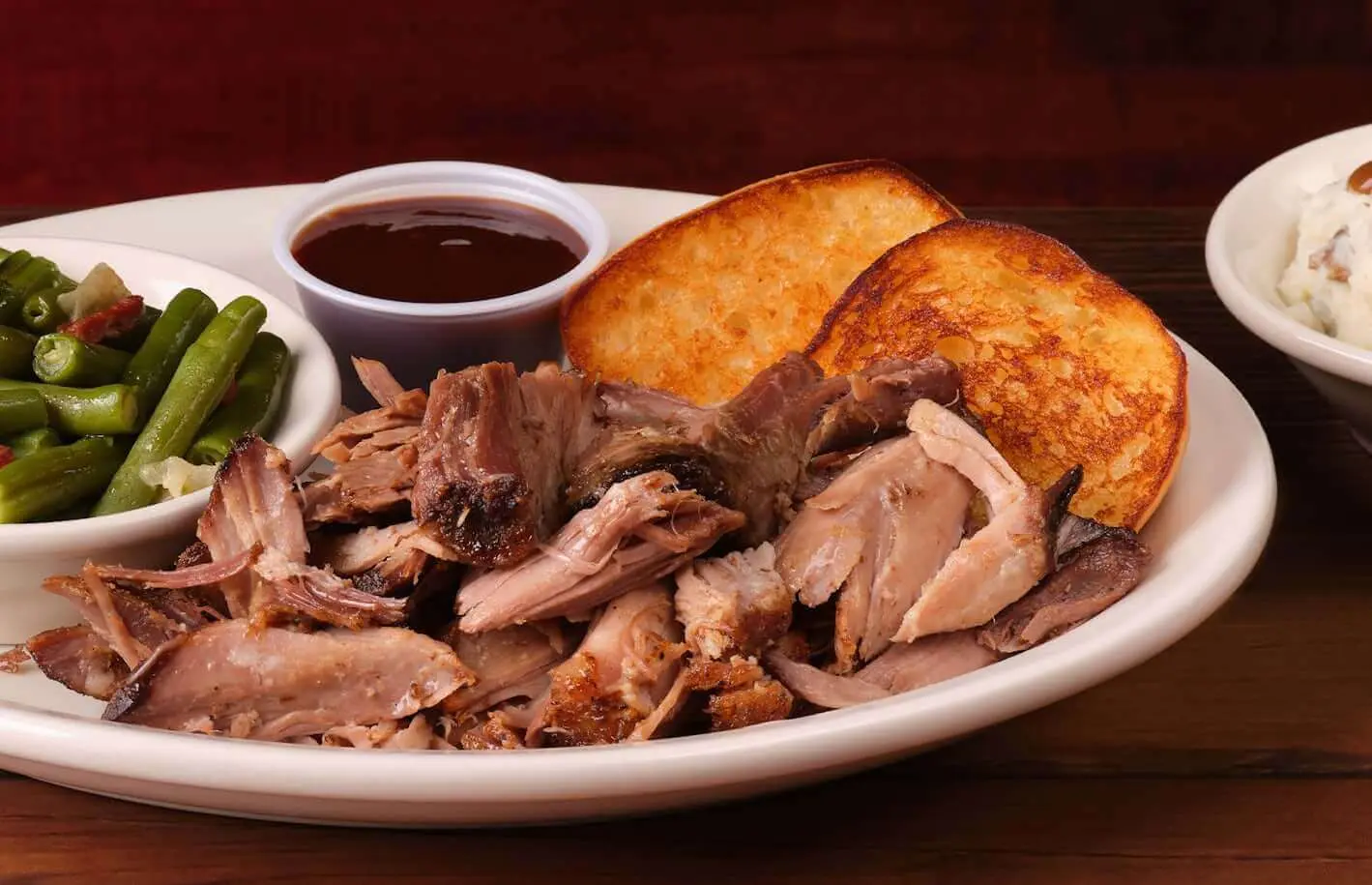 Texas Roadhouse Pulled Pork Dinner